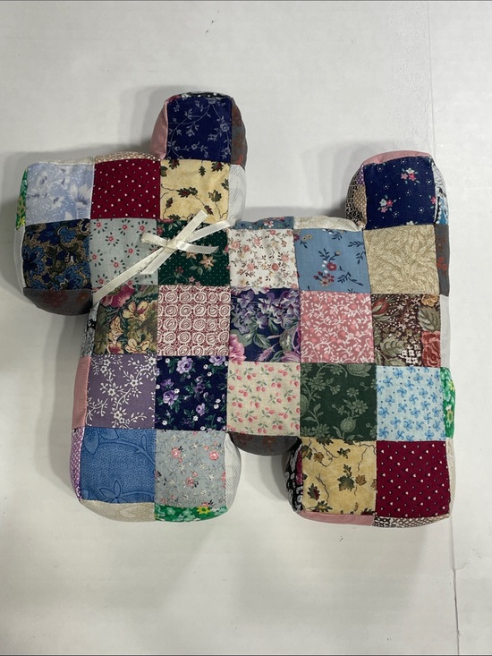 Handmade Other - Handmade Patchwork Quilt Scottie Dog Plush Pillow Toy. Preowned.Grandmacore.